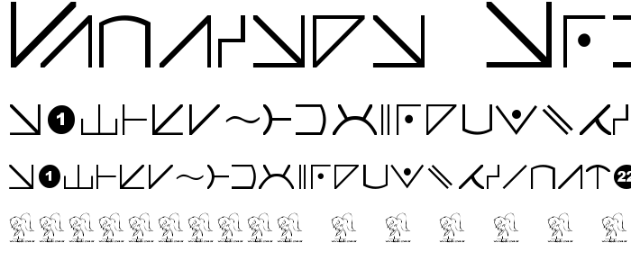 Futurama Alien Alphabet Two font